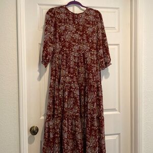Chiffon maxi tiered dress never worn
